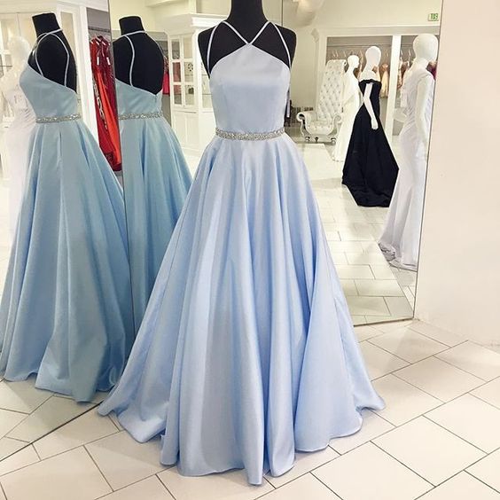 pale blue homecoming dress