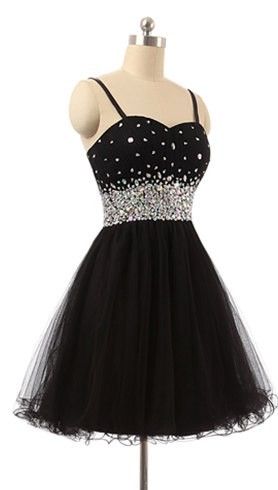 Hot Black Short Prom Dresses