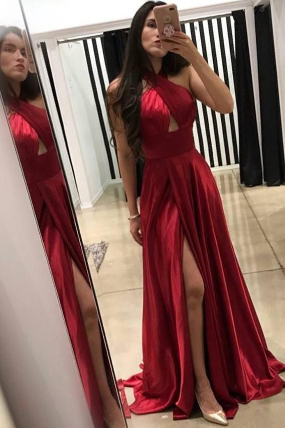 Beautiful A-Line Cross Neck Sleeveless Zipper Up Floor-Length Prom Dress