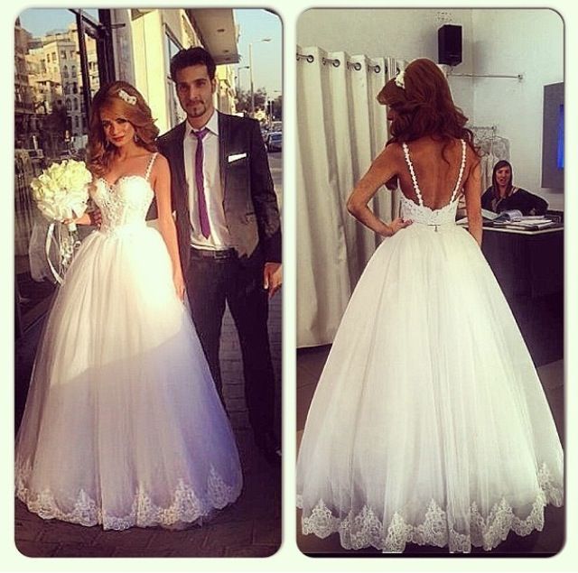 Spaghetti Strap Sexy Wedding Dresses