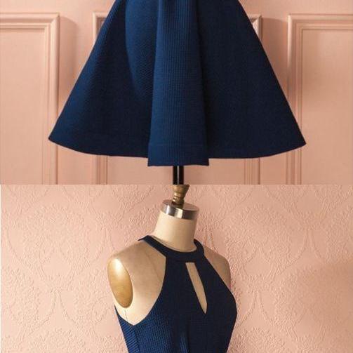 Beading Keyhole Back Homecoming Dress
